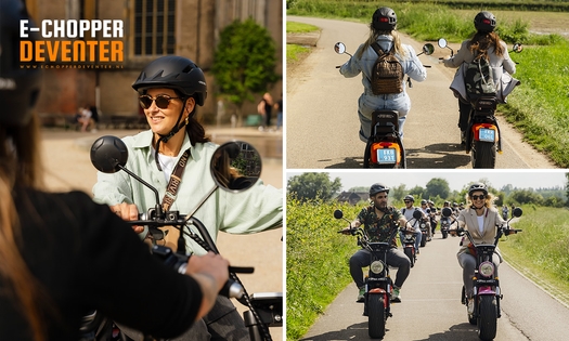 Huur e-chopper (2 of 3 uur) of speur- en belevingstocht met e-chopper (4 uur)