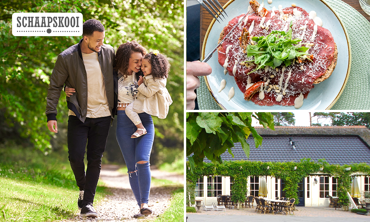 Wandel- of fietsarrangement met 2-gangenlunch bij Eetcafé de Schaapskooi