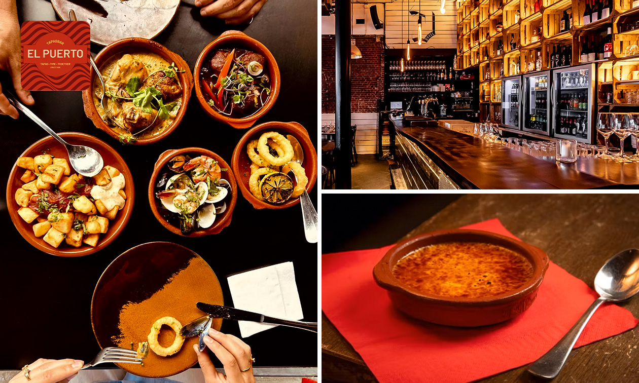 Spaanse tapaslunch- of diner bij El Puerto
