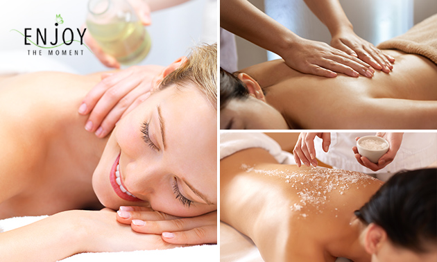 Massage naar keuze (60 min) + evt. gezichtsbehandeling of scrub