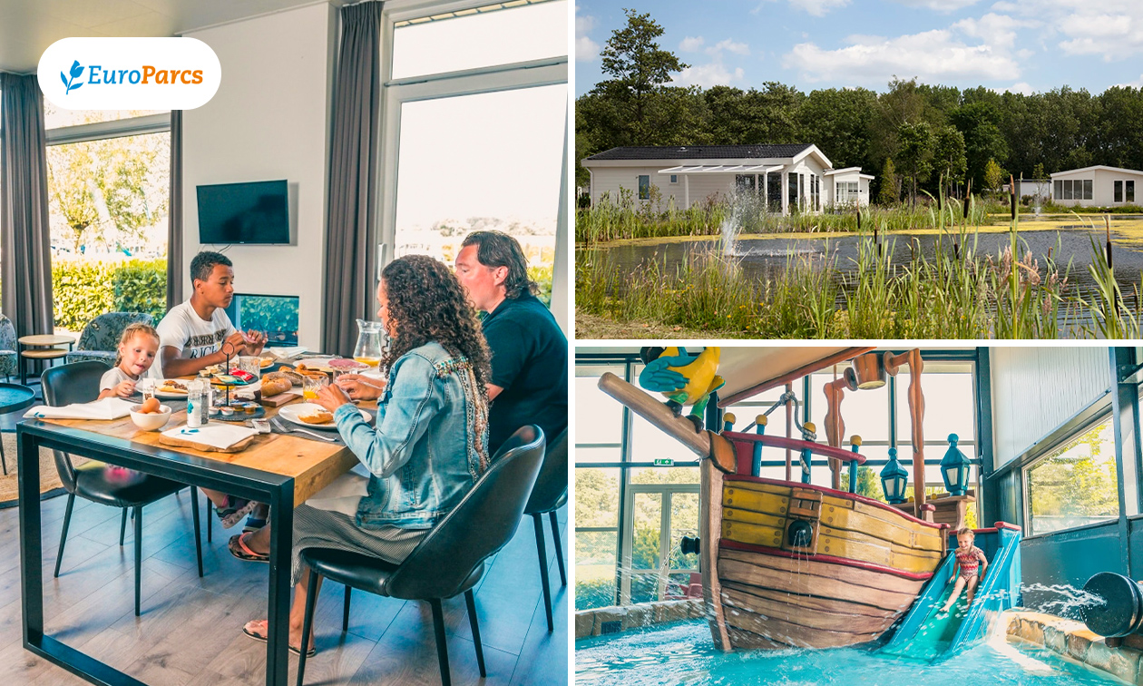Weekend of midweek weg (4 tot 6 pers.) in EuroParcs