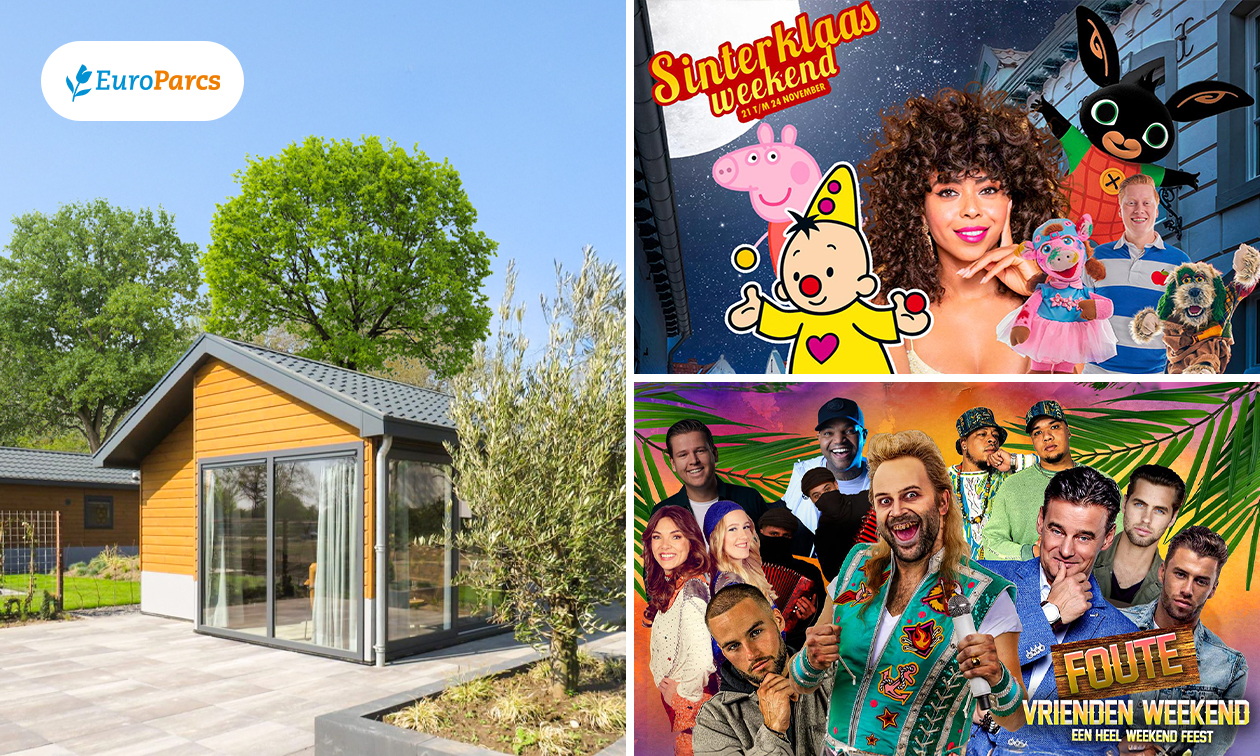 Weekend of midweek weg (4 of 6 pers.) in EuroParcs