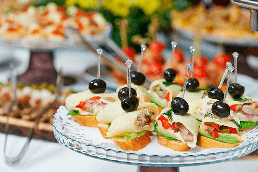 Deluxe finger food-menu