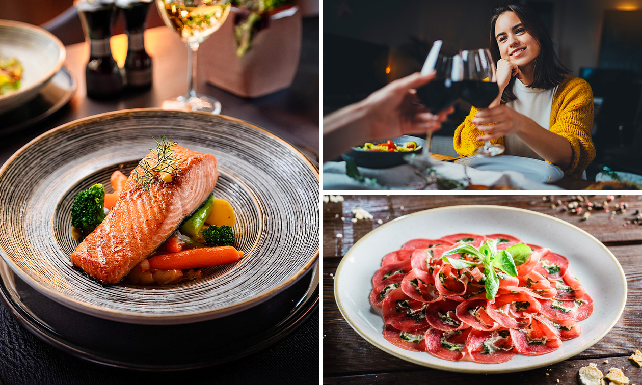 Menu en 3 services à la carte