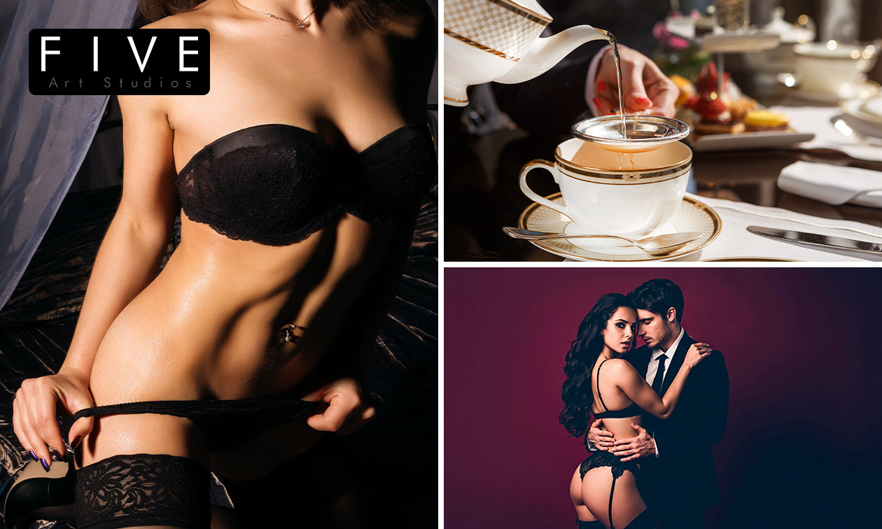 Boudoirshoot (1 of 2 personen) + evt. mini-high tea