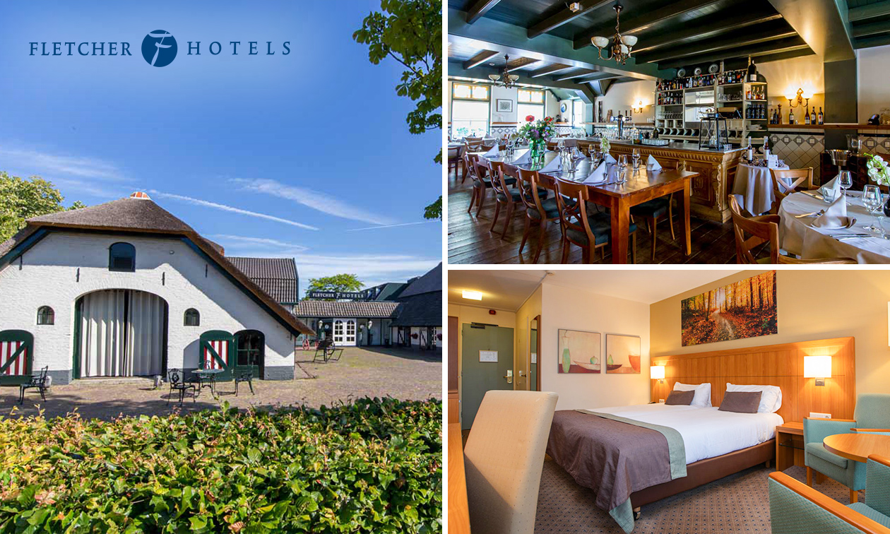 Overnachting(en) voor 2 + ontbijt + hoofdgerecht Fletcher's Keuzemenu