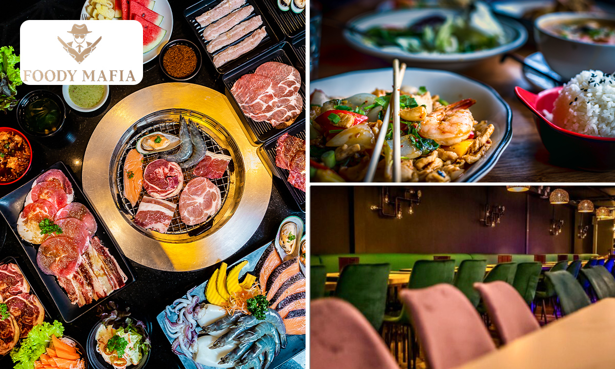 All-You-Can-Eat + dessert (2,5 uur) bij Foody Mafia