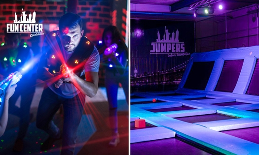 2x lasergamen, 1,5 uur jumpen of entree All Night Long (3 uur)