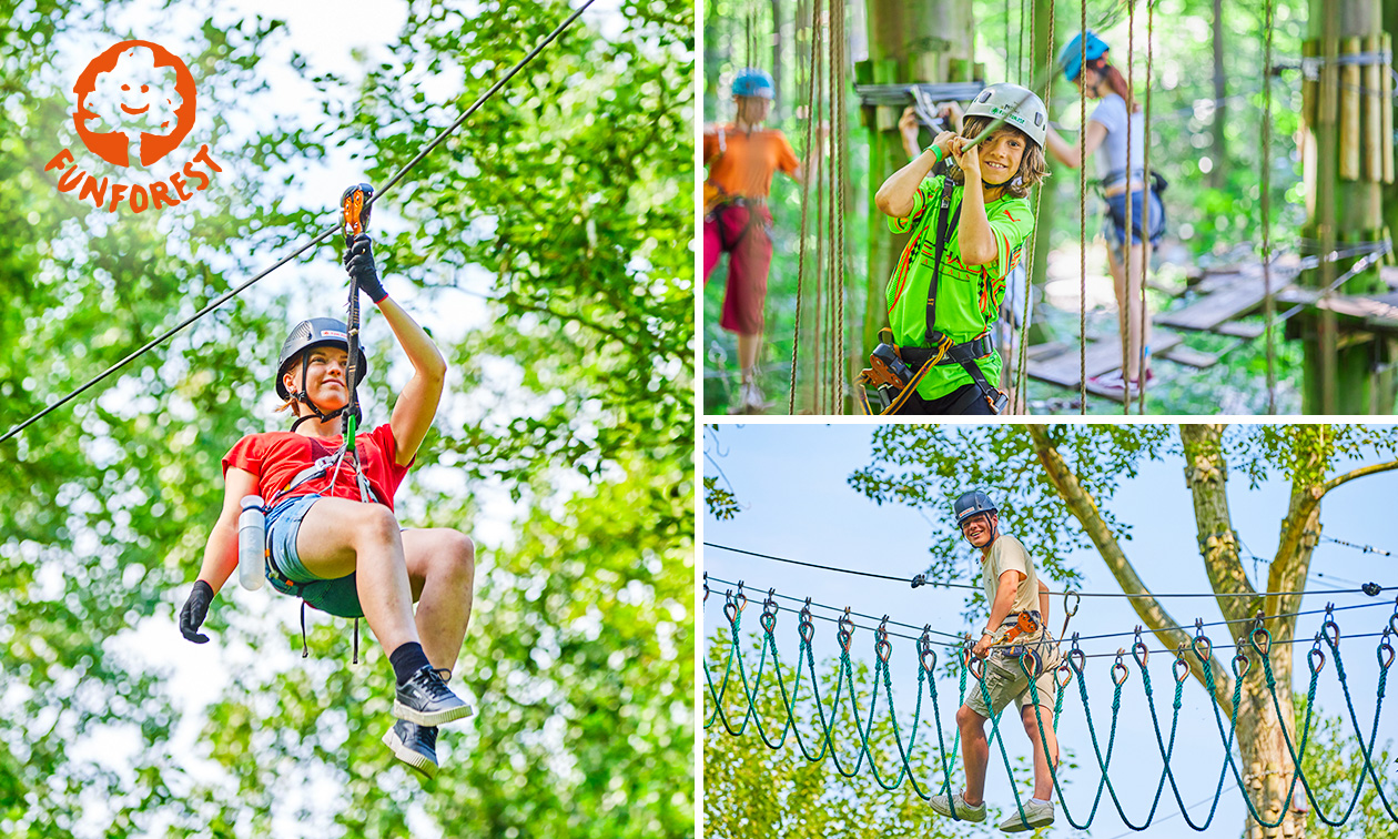 Entreeticket klimbos Fun Forest voor kind en/of volwassene (2 of 3 uur)