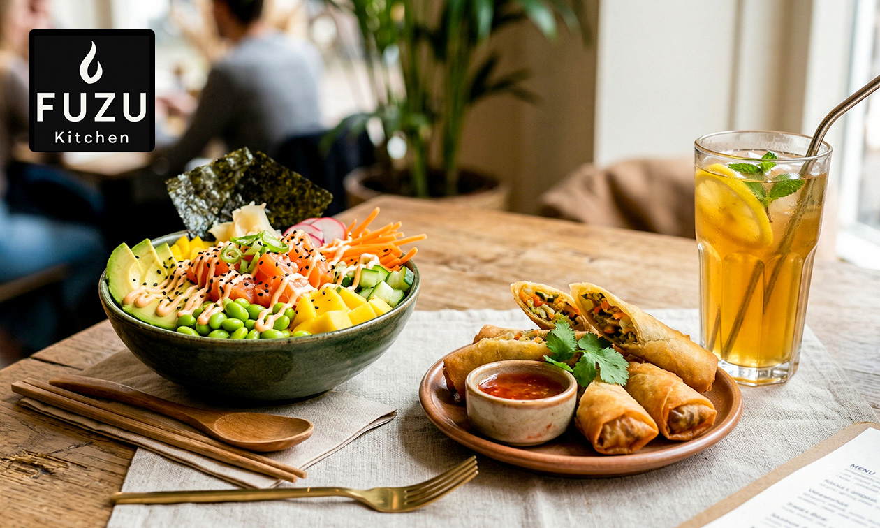 Pokébowl of pokéburrito + loempia's + drankje naar keuze voor afhaal