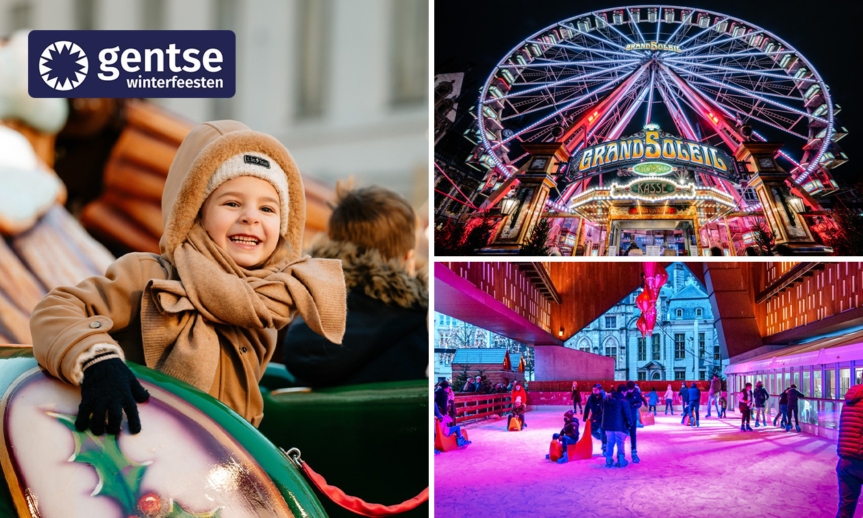 Entree schaatsbaan + schaatshuur bij Gentse Winterfeesten
