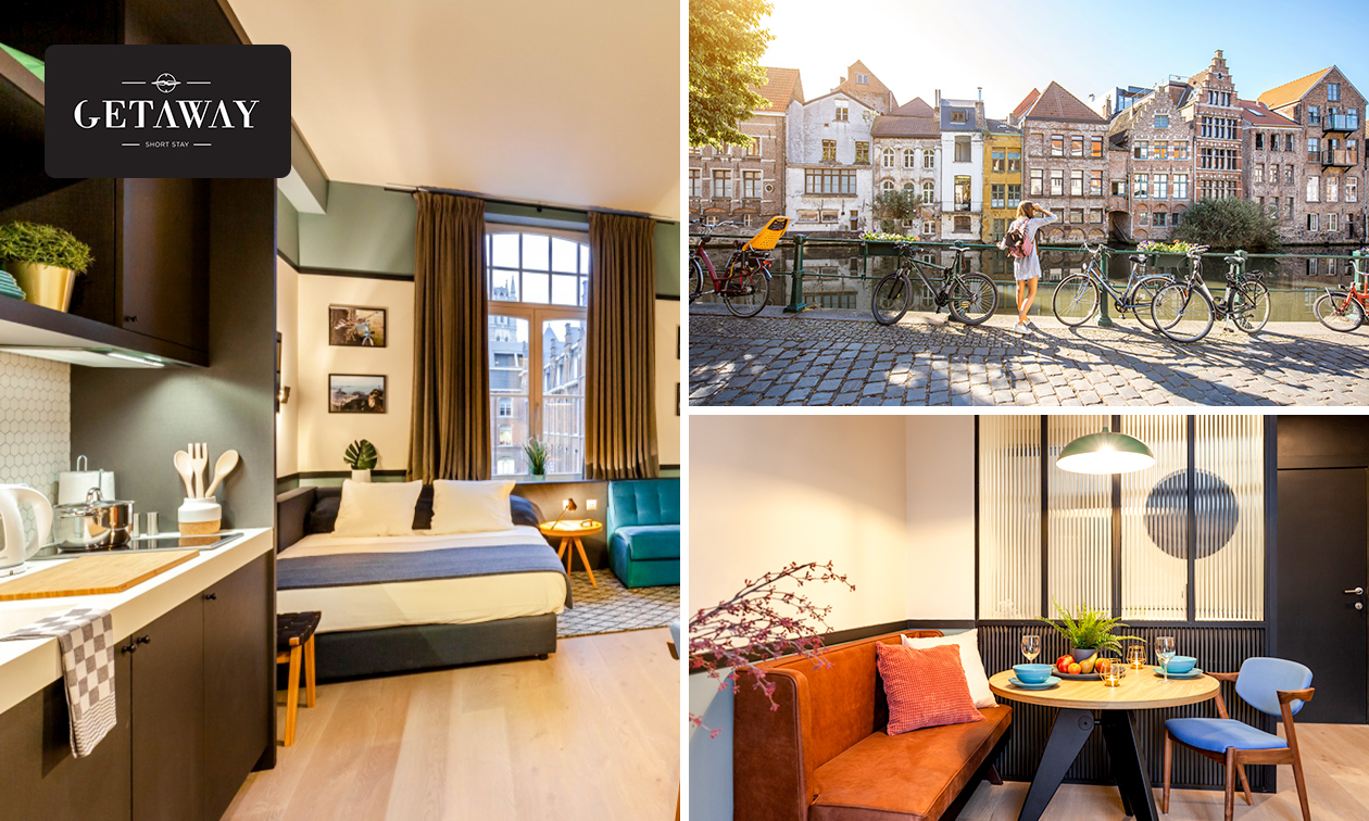 1 of 2 overnachting(en) voor max. 3 personen + late check-out in hartje Gent