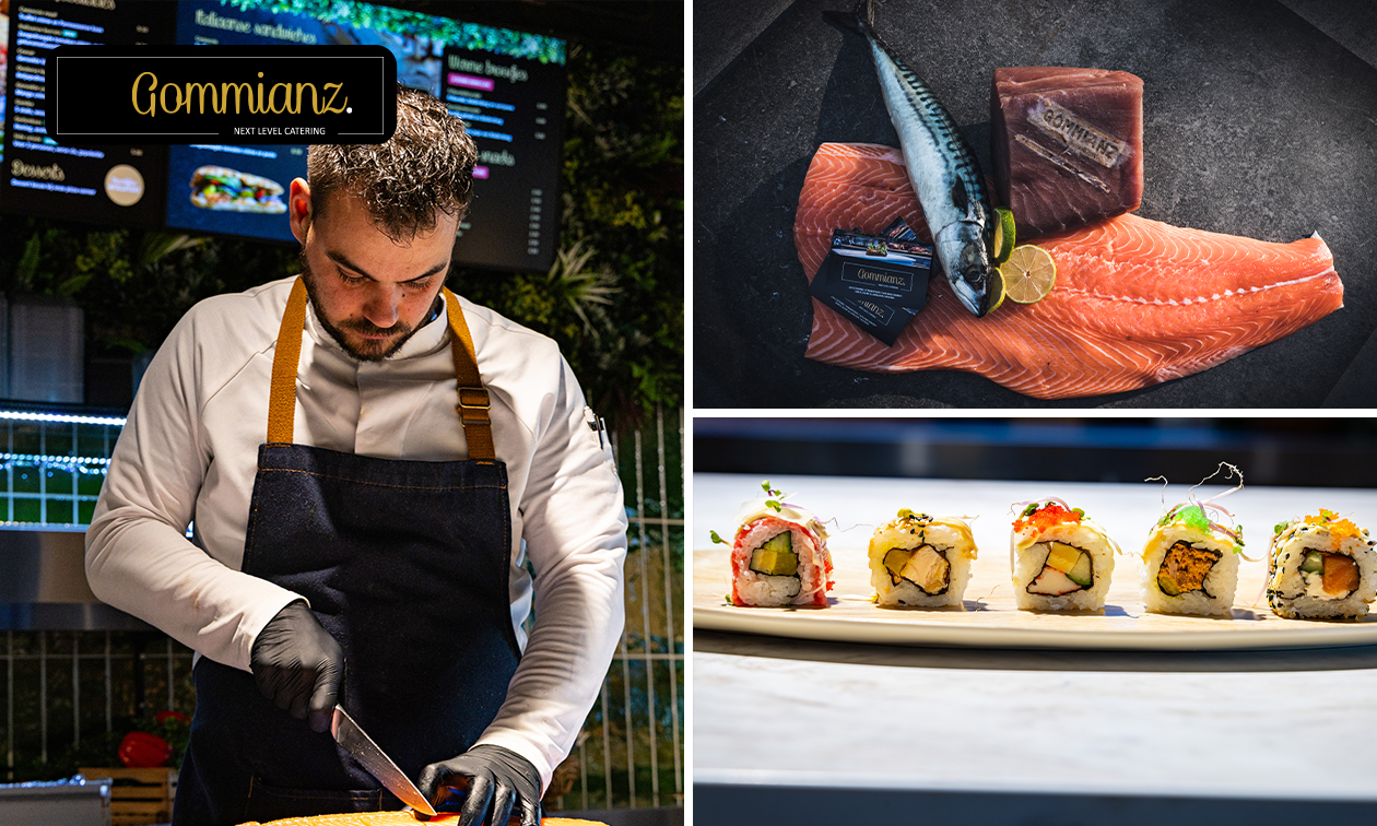 Sushibox naar keuze (20, 30 of 40 stuks) voor afhaal of dine-in bij Gommianz Culinair