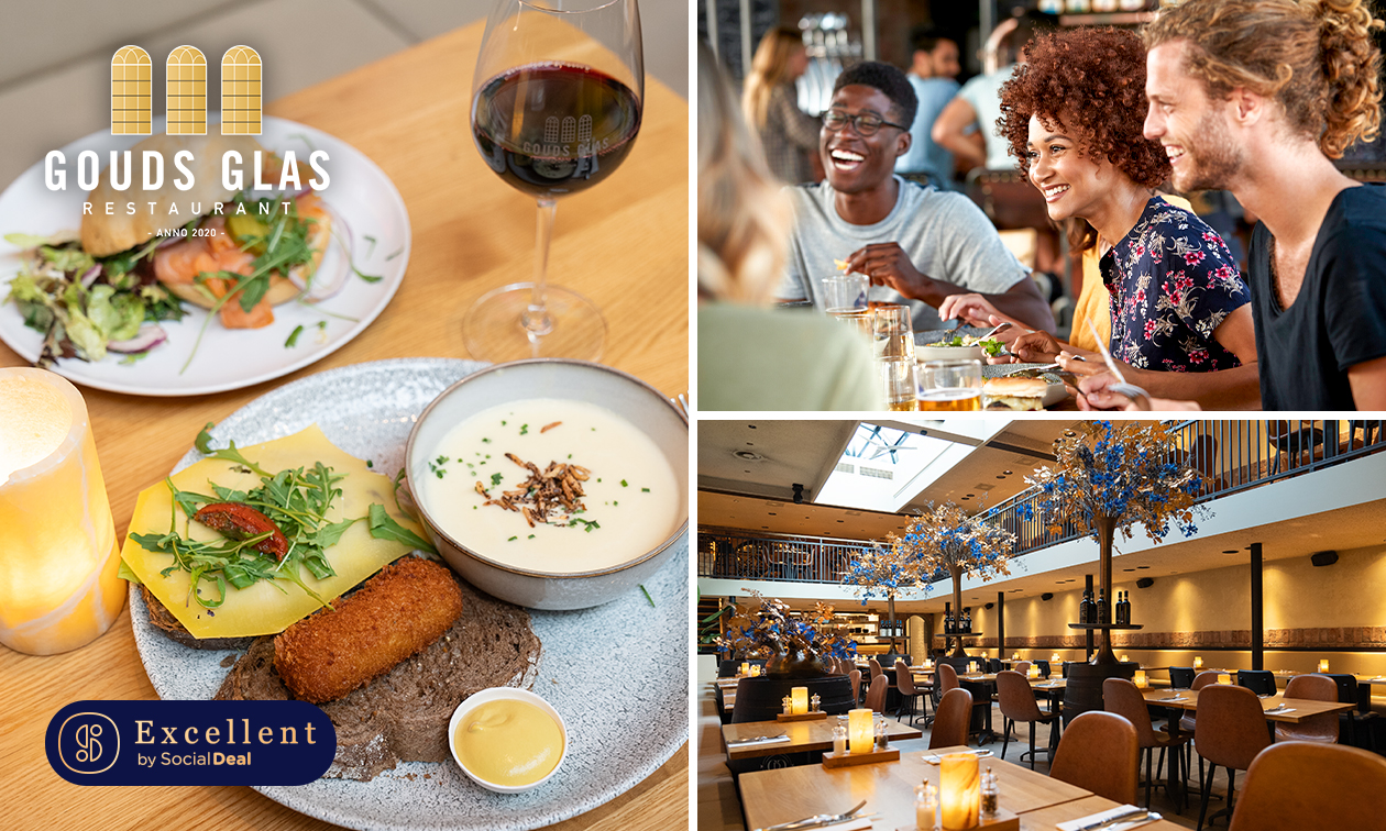 12-uurtje of 2-gangenlunch à la carte bij Gouds Glas