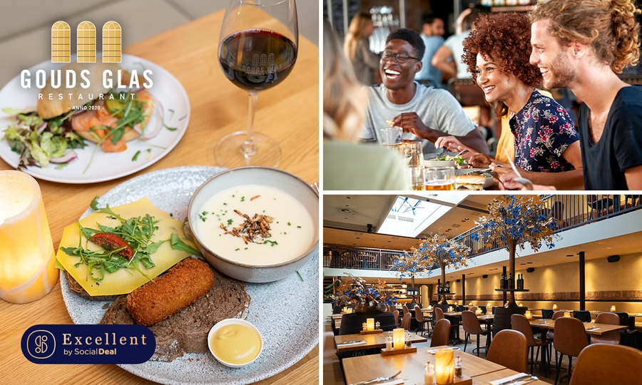 Soep + flammkuchen naar keuze bij Gouds Glas