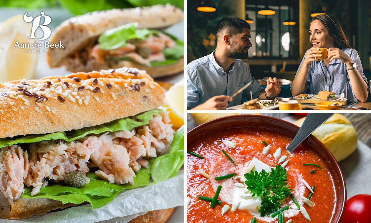2-gangen keuzelunch bij Grand Café Aan de Beek