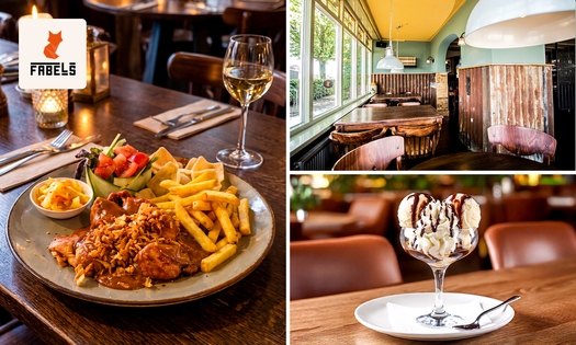 3-gangendiner met vrije keuze van de kaart bij Grand Café Fabels