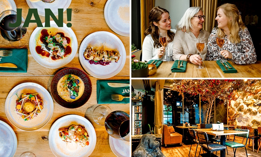 4-gangen shared dining-diner van de chef bij Grand Café JAN!
