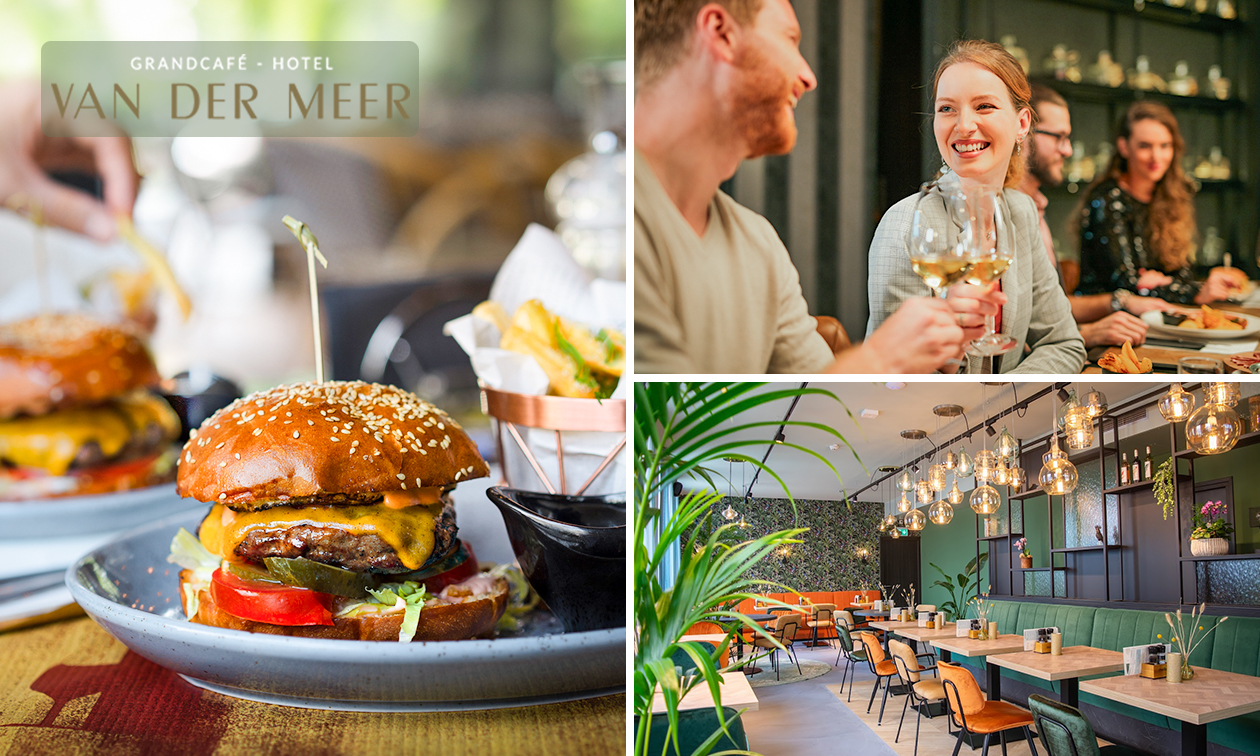 3-gangen keuzediner bij Grandcafé-Hotel Van der Meer
