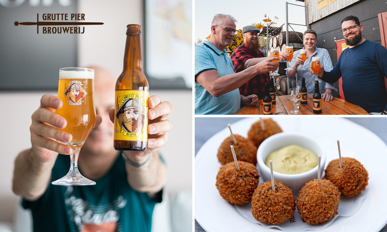 Bierproeverij + evt. bitterballen bij Grutte Pier Brouwerij