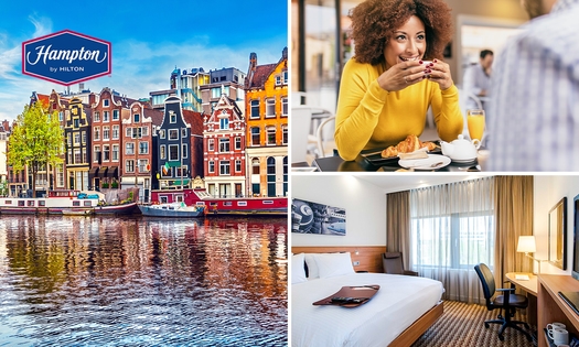 Nuit pour 2 + petit-déjeuner + check-out tardif + parking près d'Amsterdam