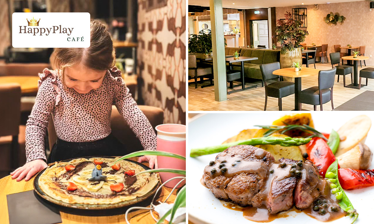 Onbeperkt pannenkoeken of 3-gangendiner à la carte