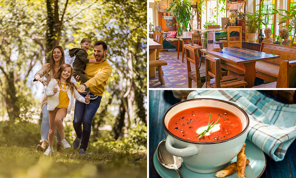 Zoervleisj-wandeling + soep + zoervleisj-plateau met friet en salade bij Herberg Thijssen