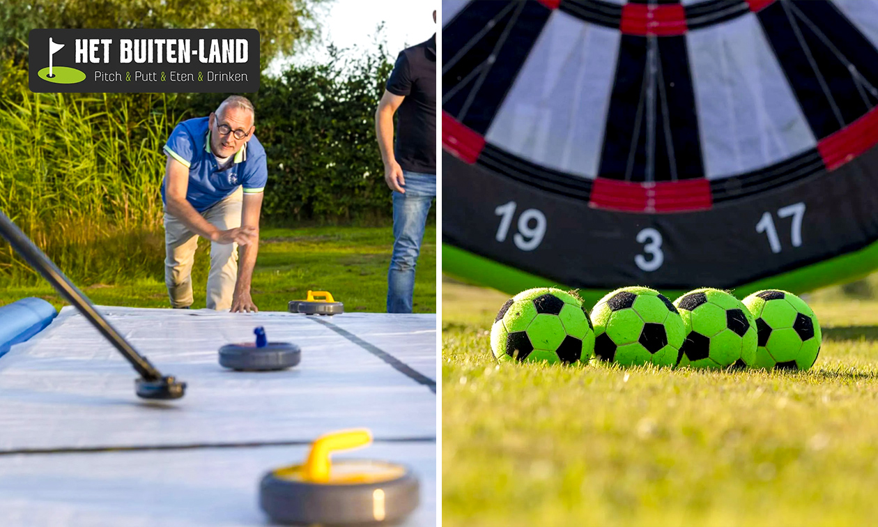 Voetbal dart of curling (60 min) + koffie of thee
