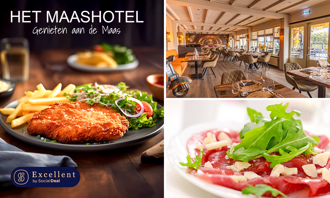 3-gangen keuzediner bij Het Maashotel