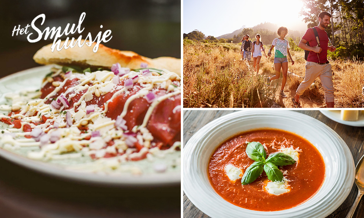 Wandelarrangement of lunchgerecht