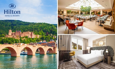 Overnachting(en) voor 2 + ontbijt bij Hilton Heidelberg