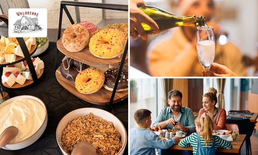 Luxe ontbijtbuffet + glas cava
