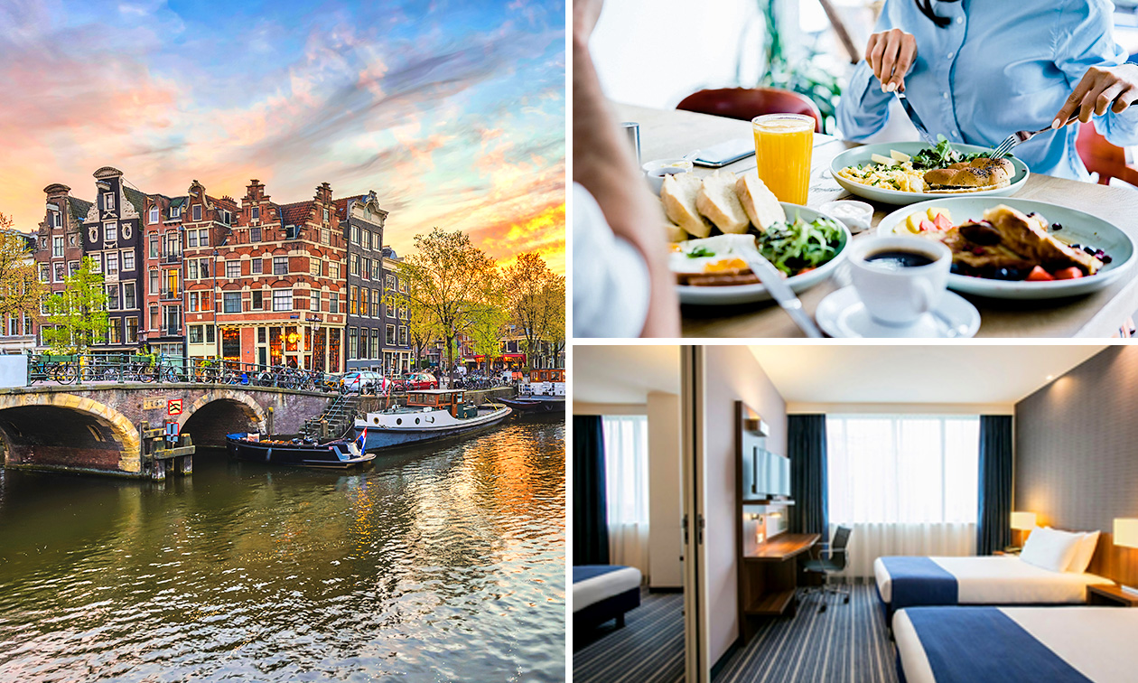 Overnachting voor 2 + ontbijt + late check-out in Amsterdam-Zuid