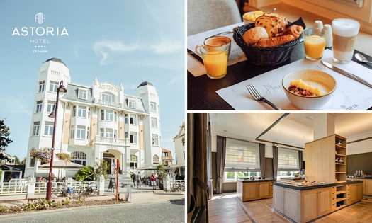 Uitgebreid ontbijtbuffet + glas cava bij Hotel Astoria De Haan