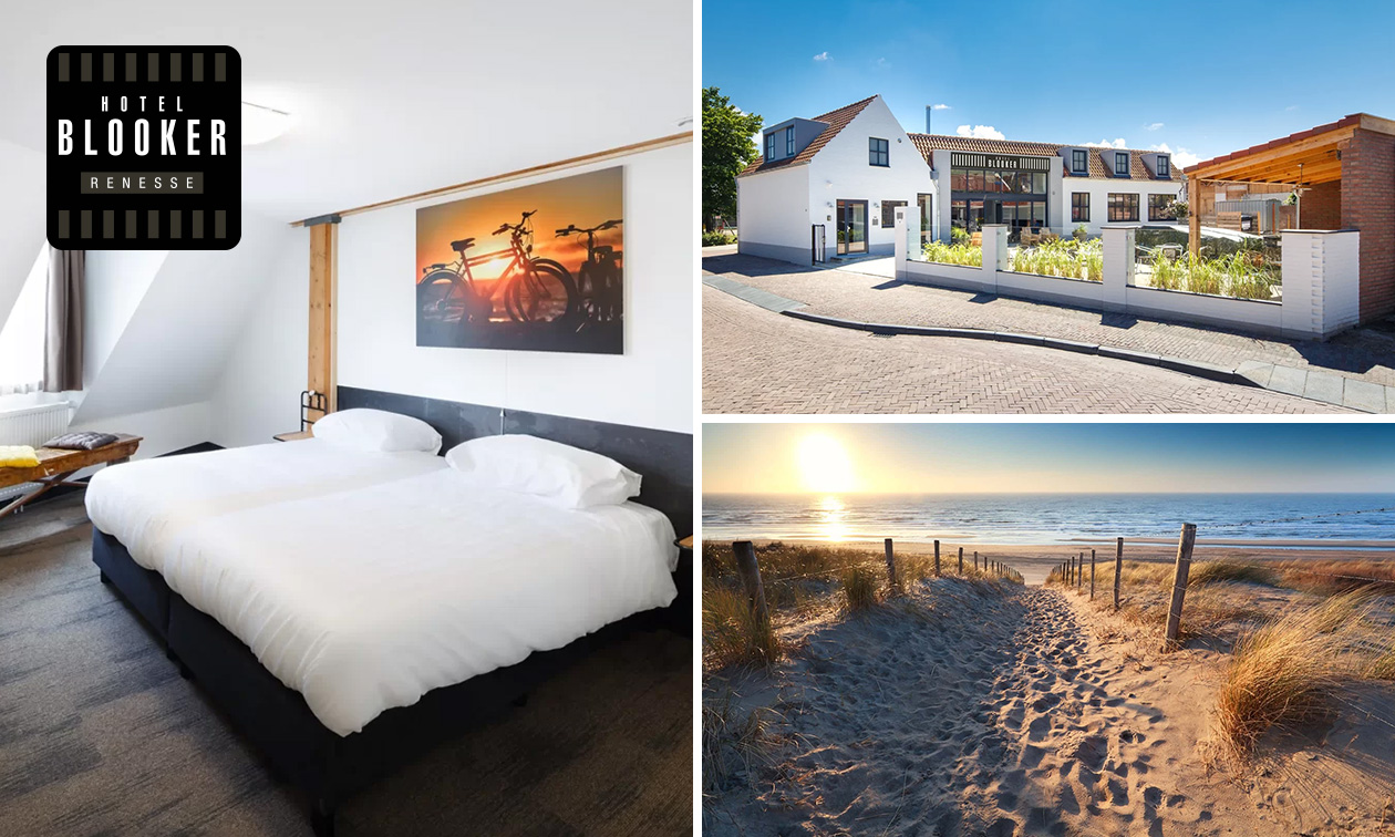 Overnachting voor 2 + ontbijt + welkomstdrankje in Renesse