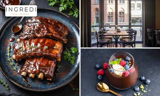 2-gangen keuzediner bij Brasserie Ingredi