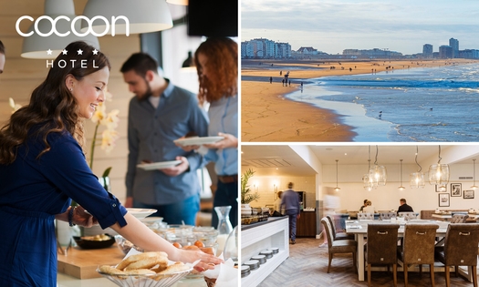 Luxe ontbijtbuffet + onbeperkt bubbels bij Hotel Cocoon in Oostende