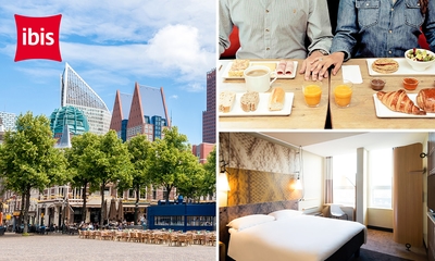 Overnachting voor 2 + bitterballen en ontbijt in Den Haag