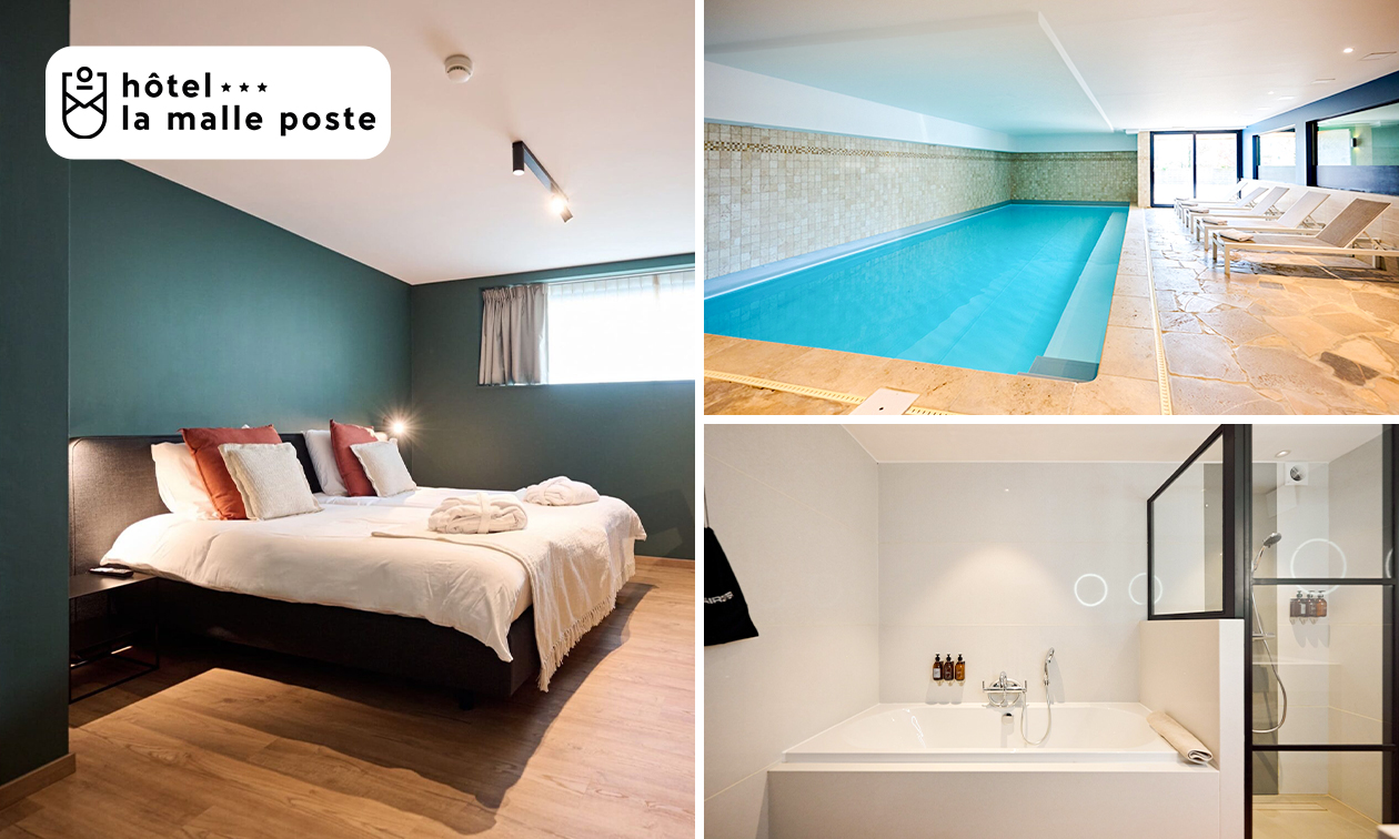 Overnachting voor 2 + ontbijt + welkomstdrankje + toegang tot wellness in Rochefort