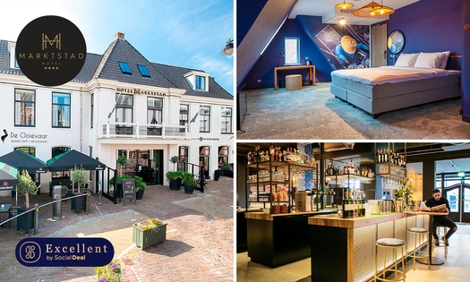 Overnachting(en) voor 2 + ontbijt + late check-out in Schagen