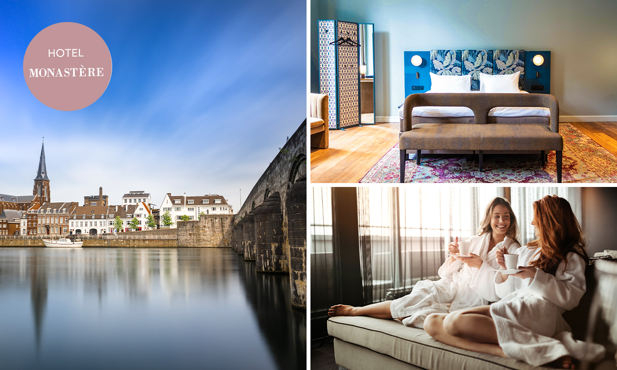 Luxe overnachting voor 2 + ontbijt in hartje Maastricht