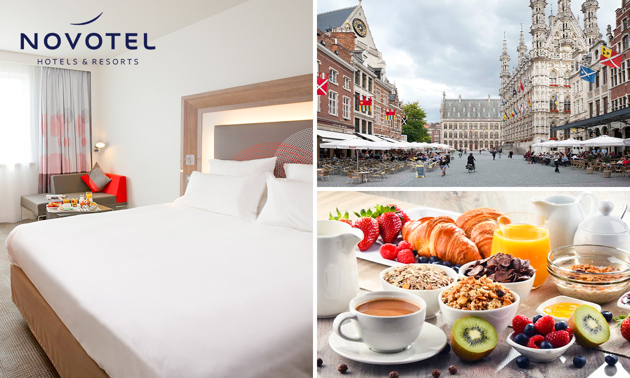 Luxe overnachting(en) voor 2 + ontbijt + evt. late check-out in Leuven