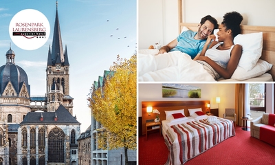 Overnachting voor 2 + evt. ontbijt bij A&S City Hotel Am Rosenpark in Aken
