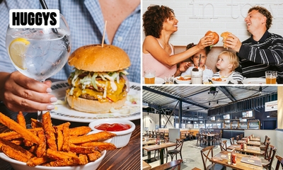 2- of 3-gangen hamburgerdiner bij HUGGYS in Awans