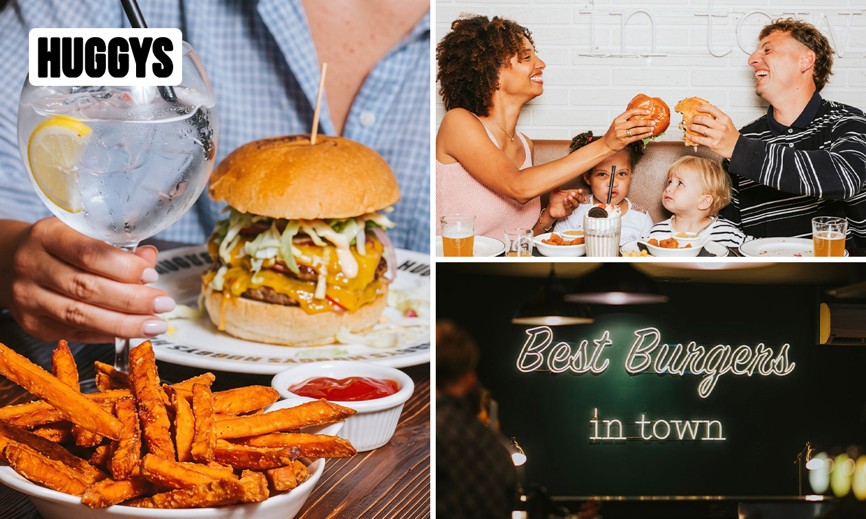 Menu burger en 2 ou 3 services au HUGGYS de Braine-L'Alleud
