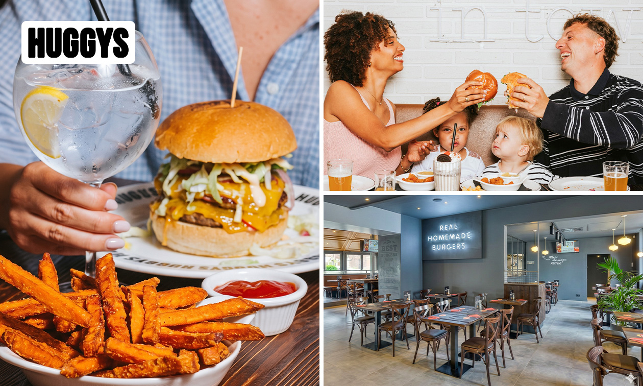 Menu burger en 2 ou 3 services au HUGGYS de Soumagne