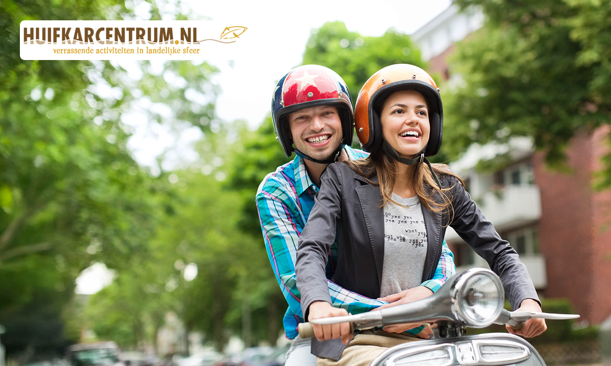 Huur e-scooter (4 of 7,5 uur) + evt. warm drankje + taart