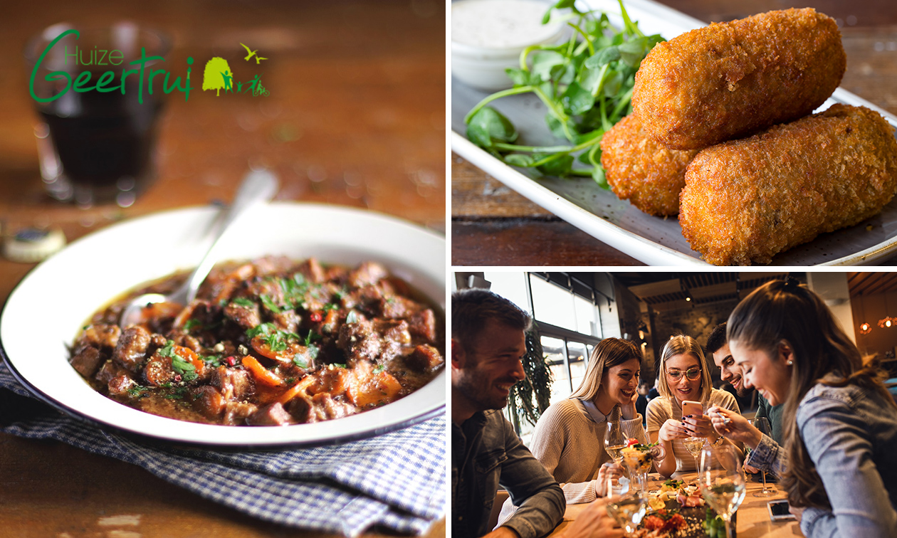 4-gangenlunch of -diner à la carte bij Huize Geertrui