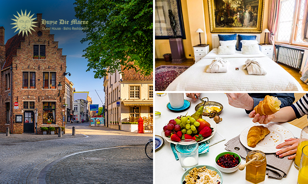 Nuit de luxe pour 2 + petit-déjeuner au coeur de Bruges