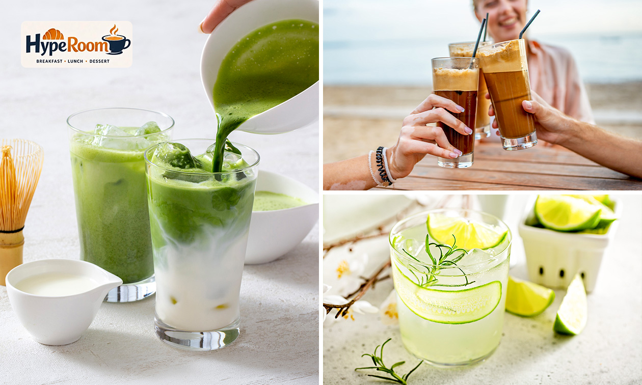 2 mocktails of ijskoffies in Scheveningen 2 mocktails of ijskoffies in Scheveningen